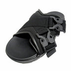 Bottega Veneta Snap Slide Sandals Fabric Leather Platform Shoes 42 Black — view 4
