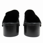 Hermes Calya Sandals Mules Shoes Studs Smooth Calfskin 40 Black — view 4