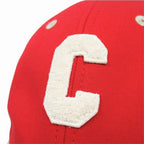 Celine Baseball Cap Hat 6 Panels Clogo Red Beige — view 3