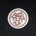 Hermes Saint Honore Cashmere Beret Hat Cap Chaine D'ancre Logo Embroidery 58 — view 6