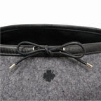 Hermes Saint Honore Cashmere Beret Hat Cap Chaine D'ancre Logo Embroidery 58 — view 5