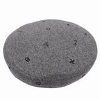Hermes Saint Honore Cashmere Beret Hat Cap Chaine D'ancre Logo Embroidery 58 — view 3