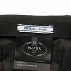 Prada Velvet Baseball Cap Hat Triangle Logo M Black — view 5