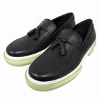 Hermes Ecute Tassel Loafers Slip on Sneakers Shoes Leather 41.5 Black — view 4