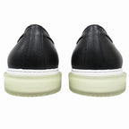 Hermes Ecute Tassel Loafers Slip on Sneakers Shoes Leather 41.5 Black — view 5