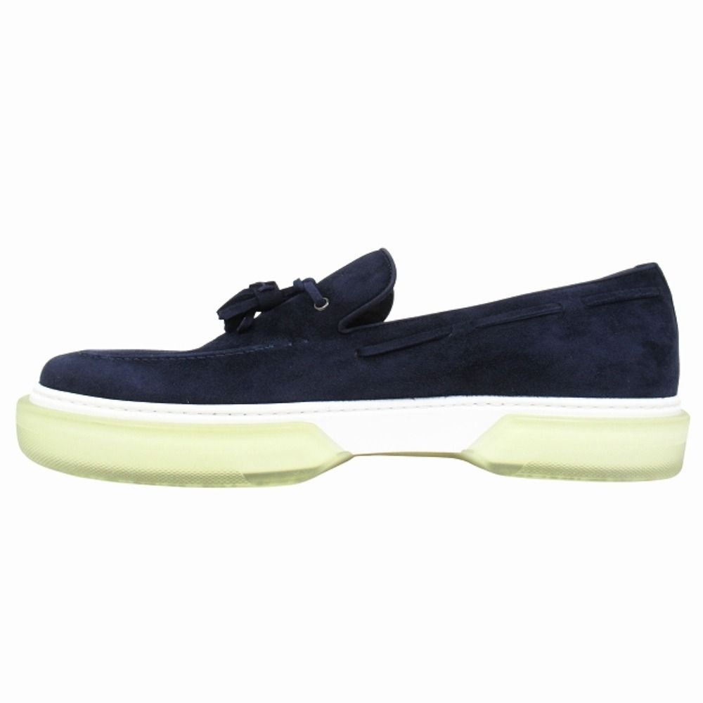 Hermes Ecute Tassel Loafers Slip on Sneakers Shoes Suede Leather — view 3