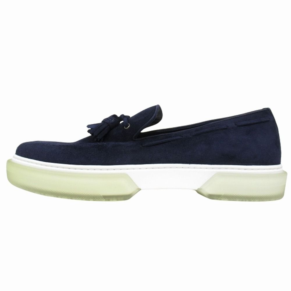 Hermes Ecute Tassel Loafers Slip on Sneakers Shoes Suede Leather — view 2