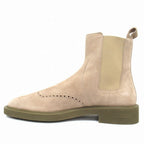 Hermes Ebony Side Gore Short Boots Shoes Suede Leather 42.5 Beige — view 2