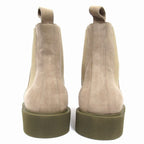 Hermes Ebony Side Gore Short Boots Shoes Suede Leather 42.5 Beige — view 4
