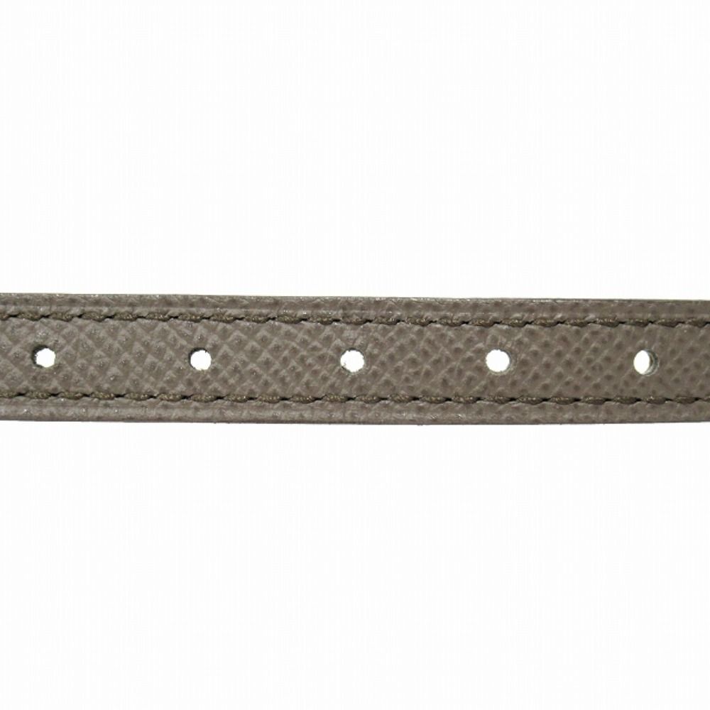 Hermes Chaine D'ancre 13 mm Reversible Belt Veau Epsom 75 cm Ocher Etain — view 5