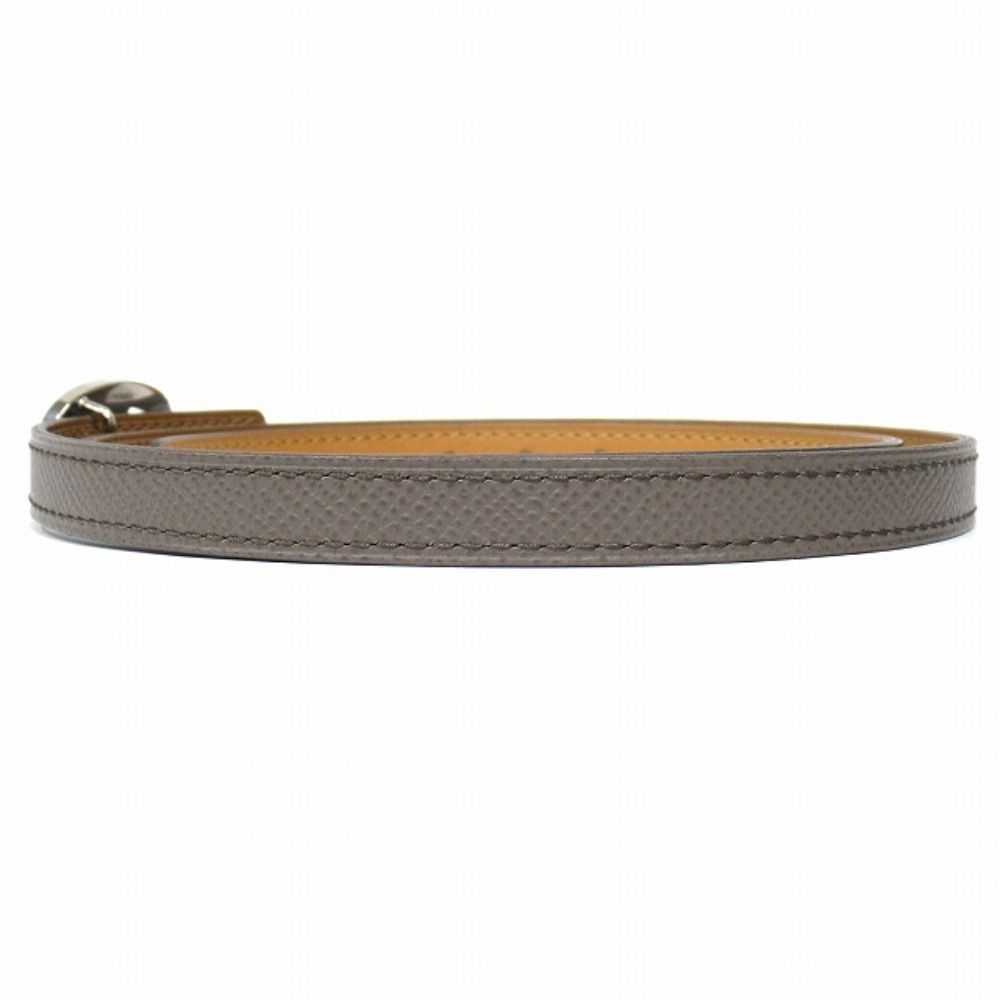 Hermes Chaine D'ancre 13 mm Reversible Belt Veau Epsom 75 cm Ocher Etain — view 2