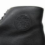 Hermes Hafie Exlibris Short Boots Shoes Leather 43 Black — view 5