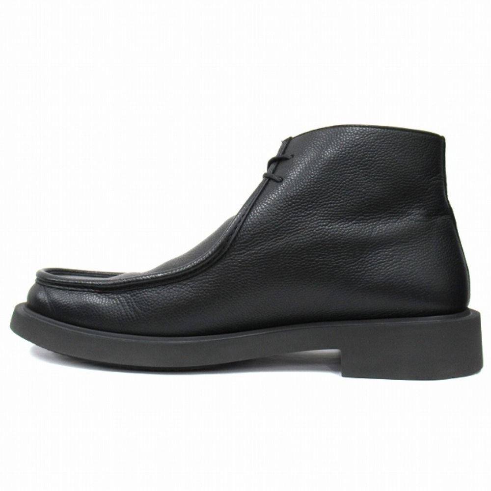 Hermes Hafie Exlibris Short Boots Shoes Leather 43 Black — view 2