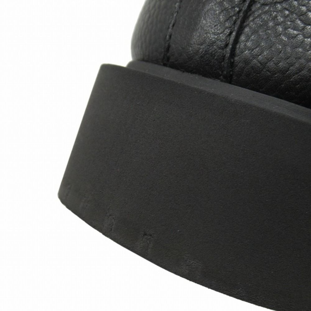 Hermes Hafie Exlibris Short Boots Shoes Leather 43 Black — view 6