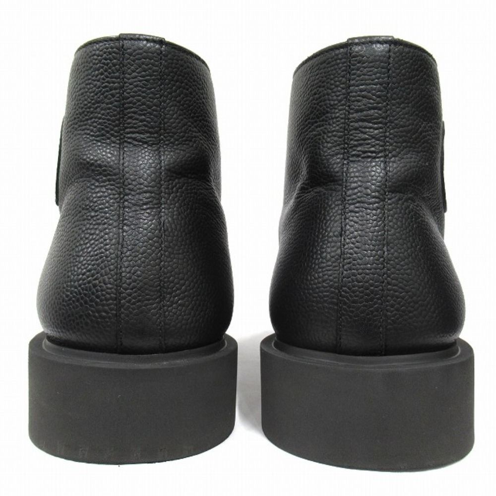 Hermes Hafie Exlibris Short Boots Shoes Leather 43 Black — view 4