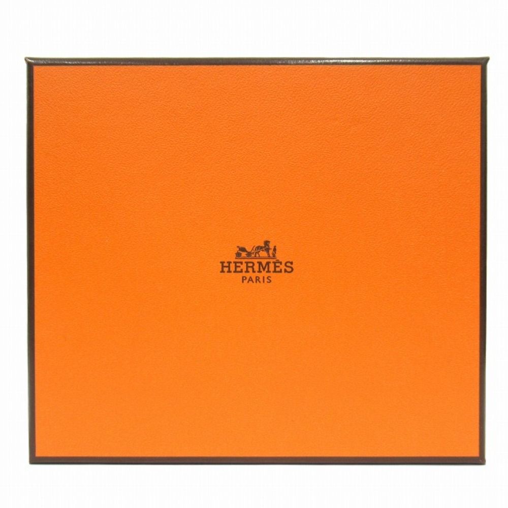 Hermes Azap Silk in Compact Wallet Round Color Leather Silver Lime Orange — view 7