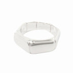 Gucci Polished Bamboo Ring Archive Silver — view 6