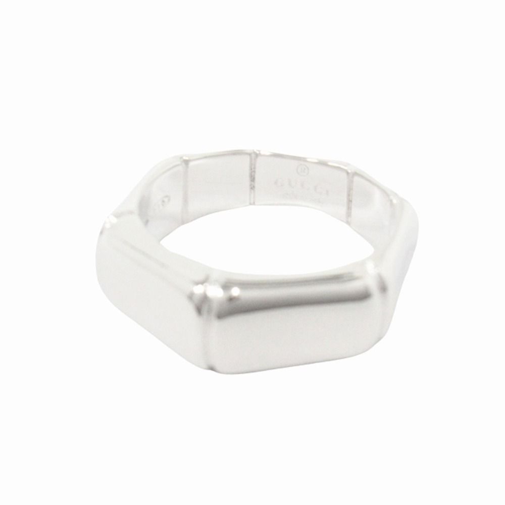 Gucci Polished Bamboo Ring Archive Silver — view 6
