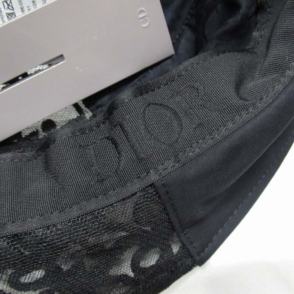 Dior Oblique Split Fisherman Bucket Hat S Black — view 7