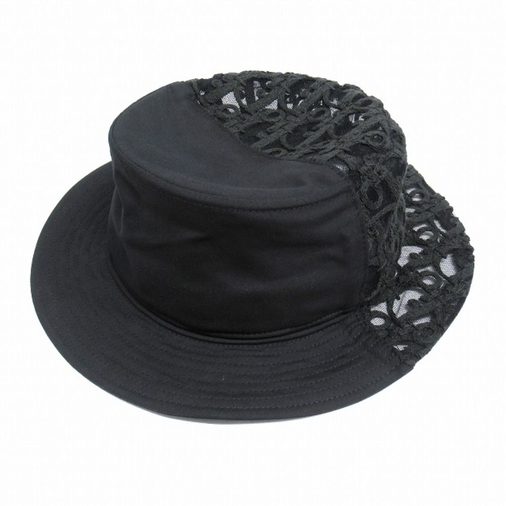 Dior Oblique Split Fisherman Bucket Hat S Black — view 2
