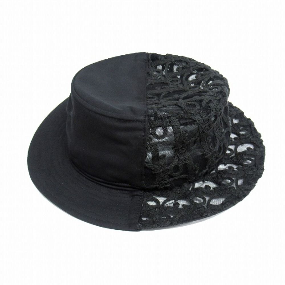 Dior Oblique Split Fisherman Bucket Hat S Black — view 5