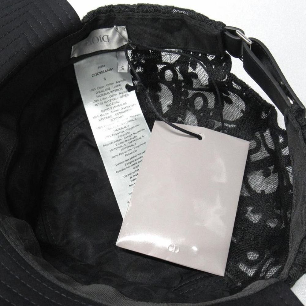 Dior Oak Split Cap Bucket Hat Hybrid Hat Trotter Contrast S Black — view 7