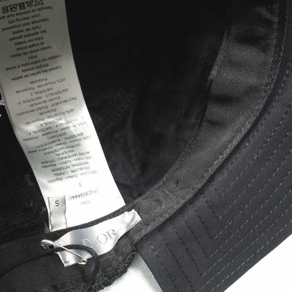Dior Oak Split Cap Bucket Hat Hybrid Hat Trotter Contrast S Black — view 8