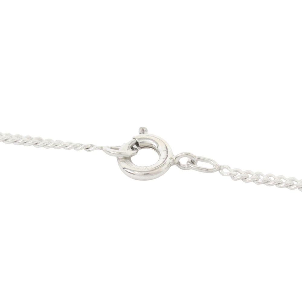Chanel Polished Camellia Square Plate Necklace Silver — view 3