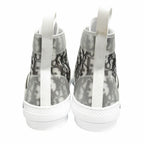 Dior Oak High Top Sneakers Shoes Cut Trotter Logo Technical Fabric 45 White — view 5