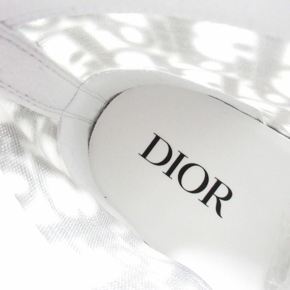 Dior Oak High Top Sneakers Shoes Cut Trotter Logo Technical Fabric 45 White — view 7