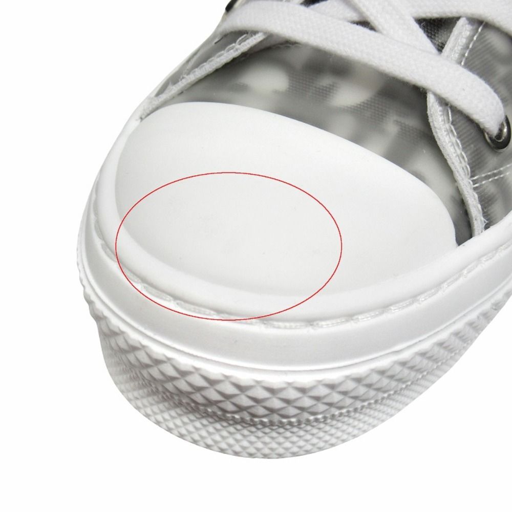 Dior Oak High Top Sneakers Shoes Cut Trotter Logo Technical Fabric 45 White — view 8