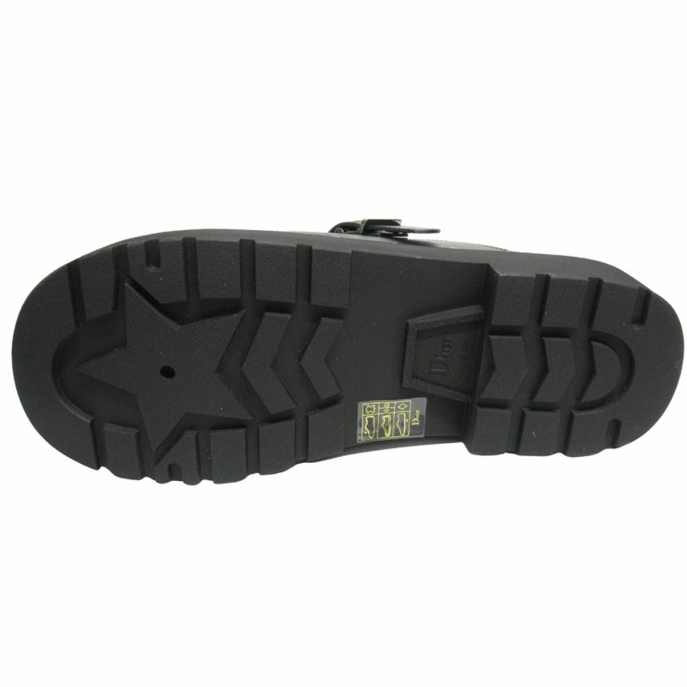Dior Quake Leather Clog Sandals Sabot Platform 39 Black — view 7