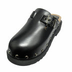 Dior Quake Leather Clog Sandals Sabot Platform 39 Black — view 3