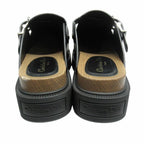 Dior Quake Leather Clog Sandals Sabot Platform 39 Black — view 5