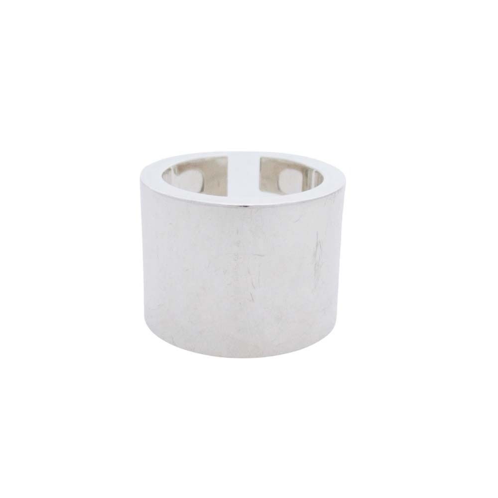 Gucci Cutout Wide Ring Logo Silver — view 3