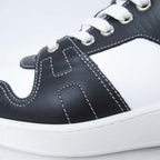 Hermes Freestyle Sneakers High Cut Series Logo Shoes 40.5 Black White Blue — view 8