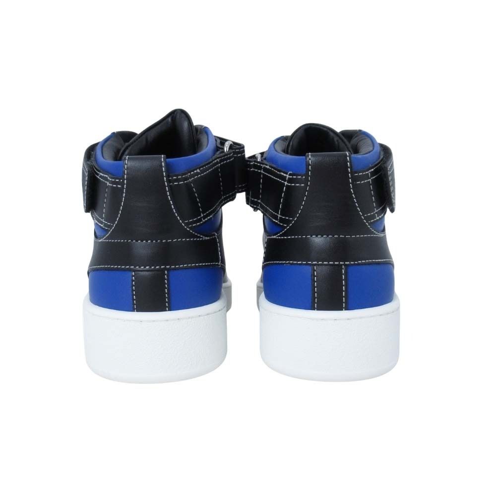 Hermes Freestyle Sneakers High Cut Series Logo Shoes 40.5 Black White Blue — view 3