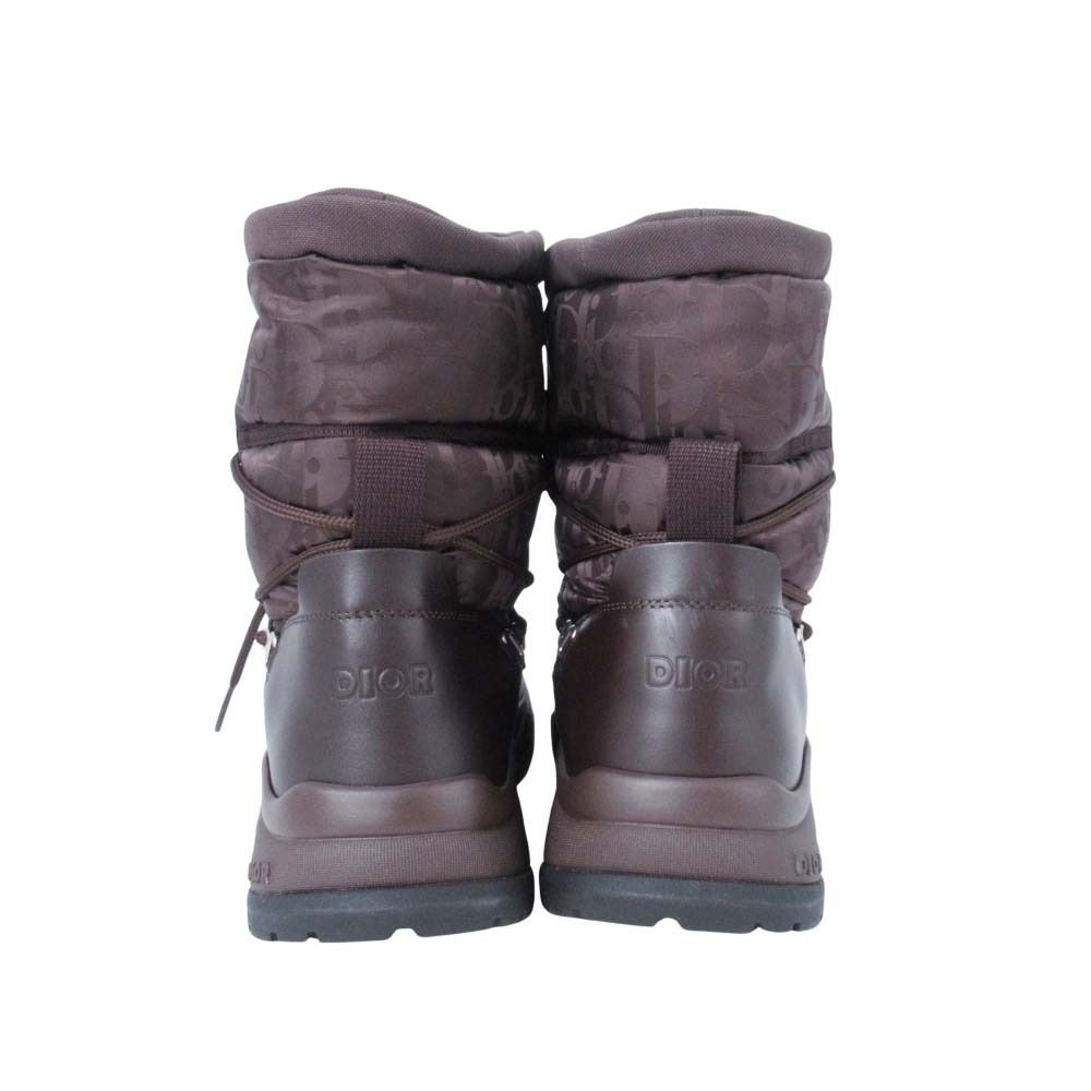Dior Homme Snow Boots Jacquard Logo Shoes 41 Brown — view 3