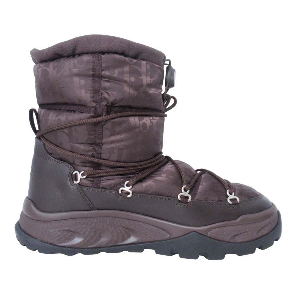 Dior Homme Snow Boots Jacquard Logo Shoes 41 Brown — view 4