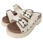 Dior Quake Platform Slide Sandals Shoes Ivory — view 2