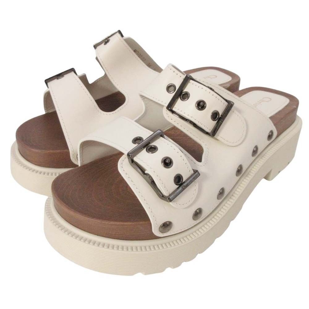 Dior Quake Platform Slide Sandals Shoes Ivory — view 2