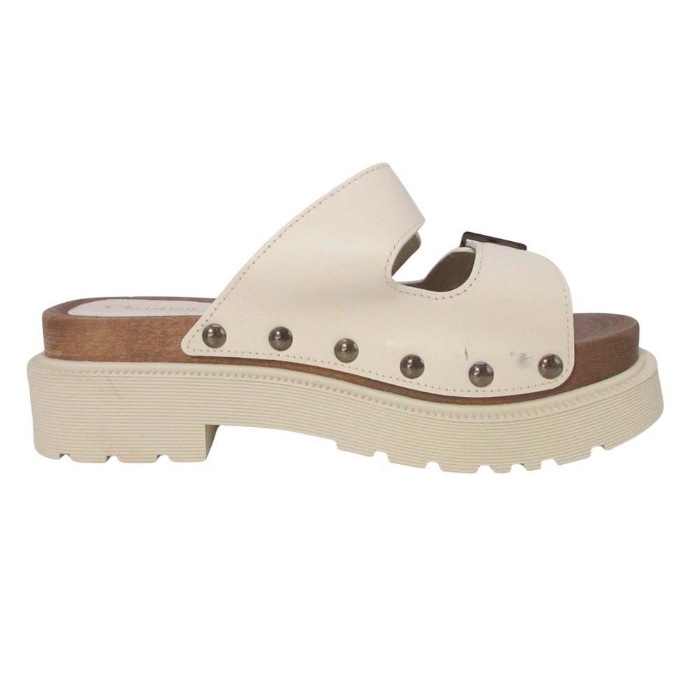 Dior Quake Platform Slide Sandals Shoes Ivory — view 4