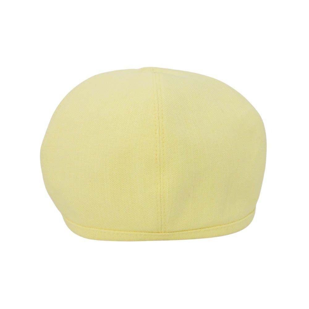Hermes Gabrielle Beret Linen Silk Hat Cap 57 cm Yellow Handbag — view 4