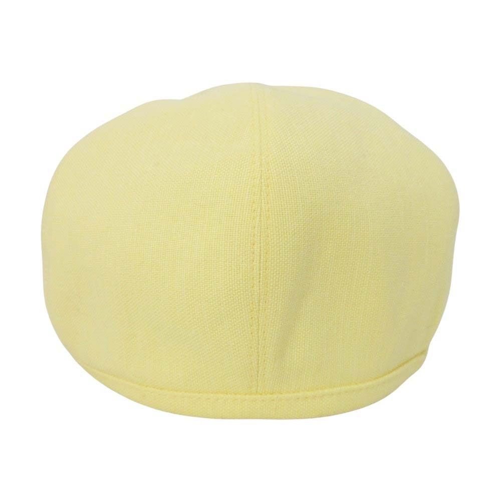 Hermes Gabrielle Beret Linen Silk Hat Cap 57 cm Yellow Handbag — view 2