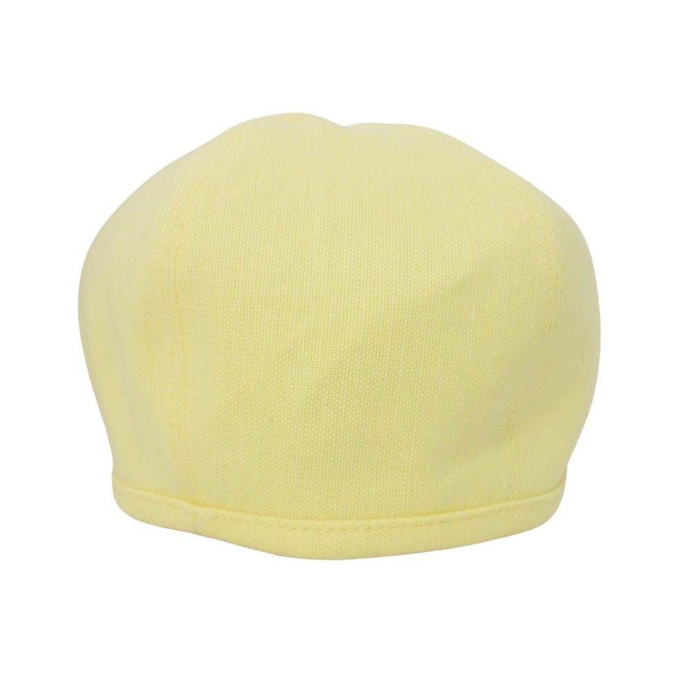 Hermes Gabrielle Beret Linen Silk Hat Cap 57 cm Yellow Handbag — view 3