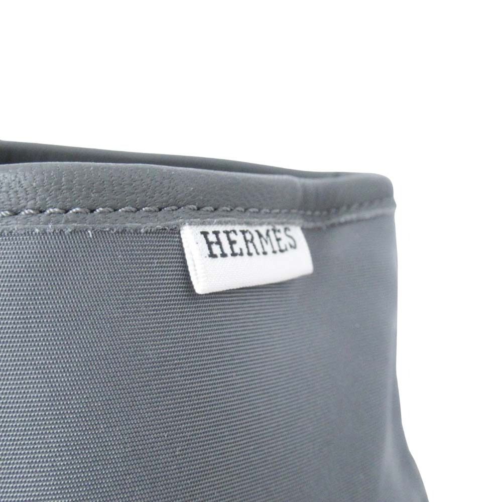 Hermes Express Sneakers High Cut Nylon Shoes 44 Gray — view 6