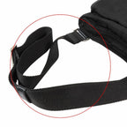 Prada Tessuto Nylon Triangle Logo Plate Messenger Shoulder Bag Purse Black — view 7