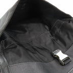 Prada Tessuto Nylon Triangle Logo Plate Messenger Shoulder Bag Purse Black — view 5