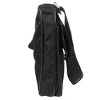 Prada Tessuto Nylon Triangle Logo Plate Messenger Shoulder Bag Purse Black — view 2