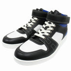 Hermes Freestyle Calfskin Leather Sneakers Shoes High Cut 42 White — view 3